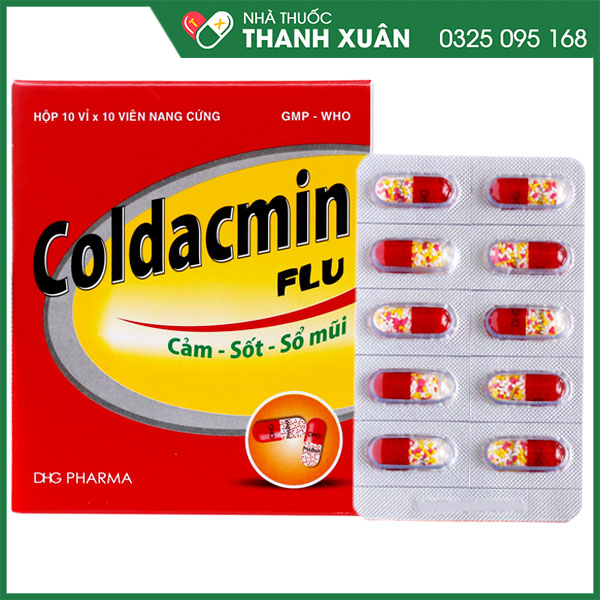 Coldacmin Flu trị cảm cúm, sốt, sổ mũi